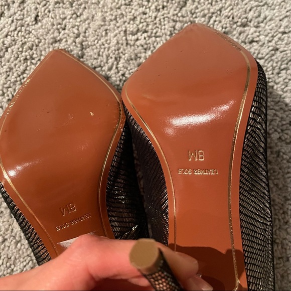 CHARLES JOURDAN claire metallic silver stilettos 8M NWT - Picture 9 of 10